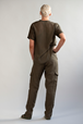 Yogabyxor Utility pants 100% Linen - Dark Khaki - Greeningline