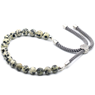 Armband Crystal Charcoal String Bracelet - Dalmation Jasper