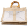 Väska Small Pure Jute and Cotton Window Bag