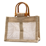 Väska Small Pure Jute and Cotton Window Bag