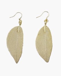 Örhängen Earrings, Bravery Leaf - Gold
